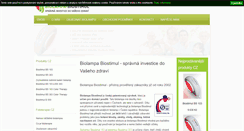 Desktop Screenshot of biolampa-biostimul.cz